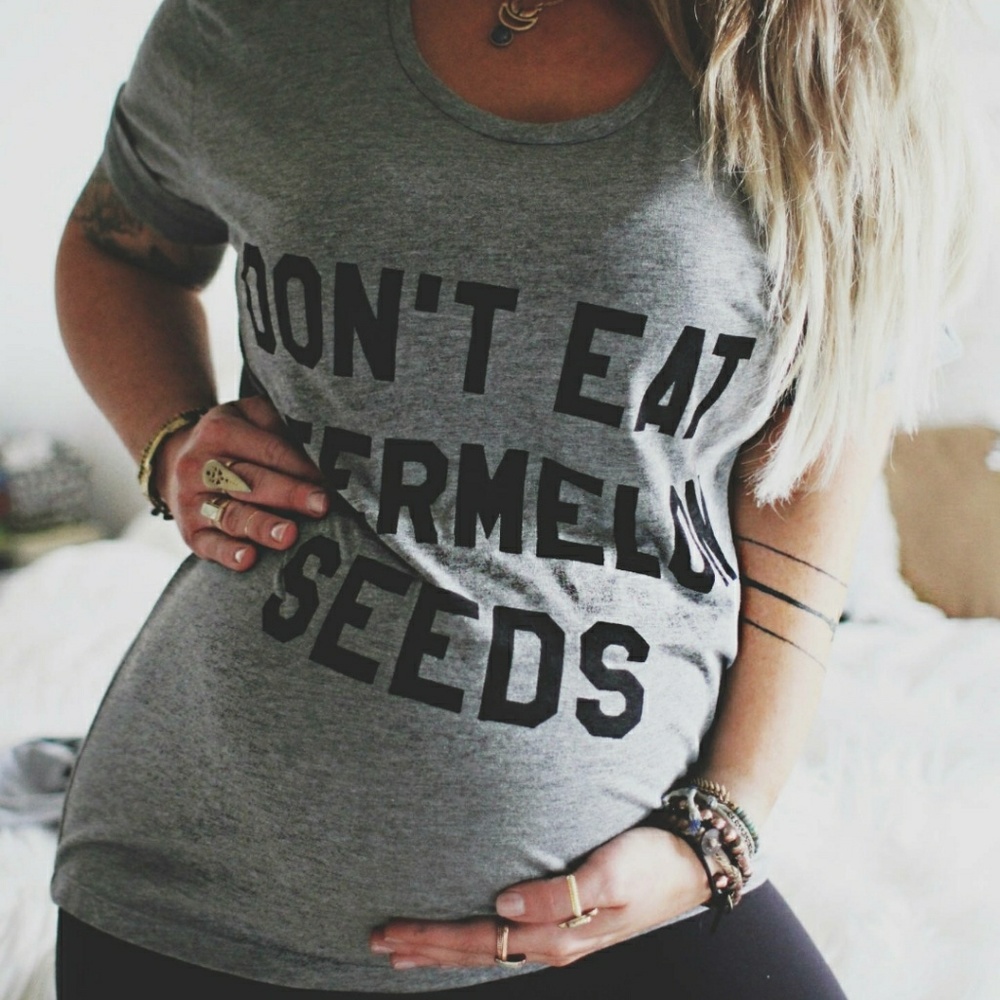 Black maternity shirt off shoulder